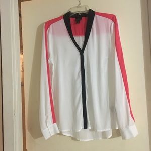 Worthington Long Sleeve Blouse Medium.